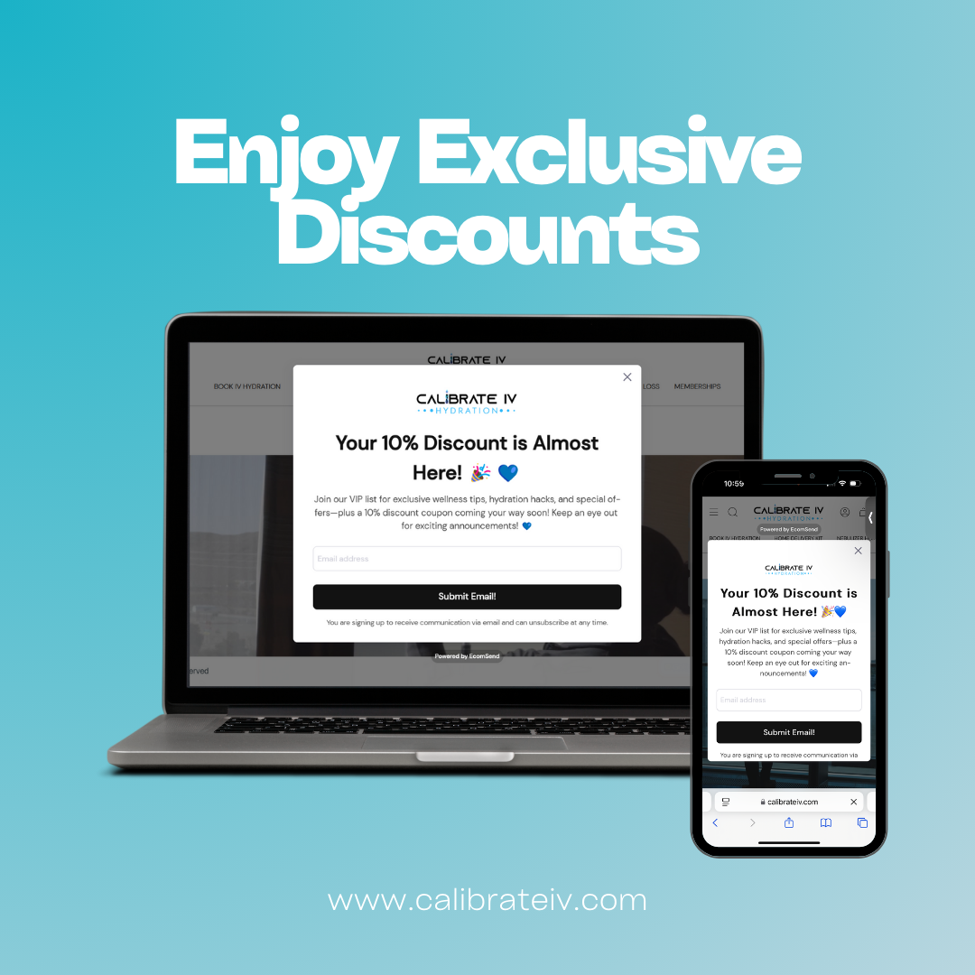 Enjoy Exclusive Discounts with Calibrate IV Hydration!